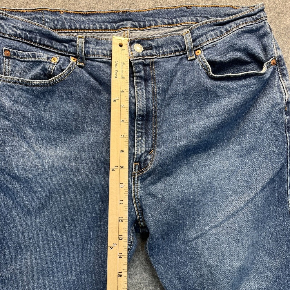 Levis Jeans Men's 40x32 505 Regular Fit Straight Leg Medium Wash Denim Pants - Picture 5 of 13